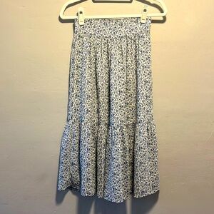Midi floral skirt